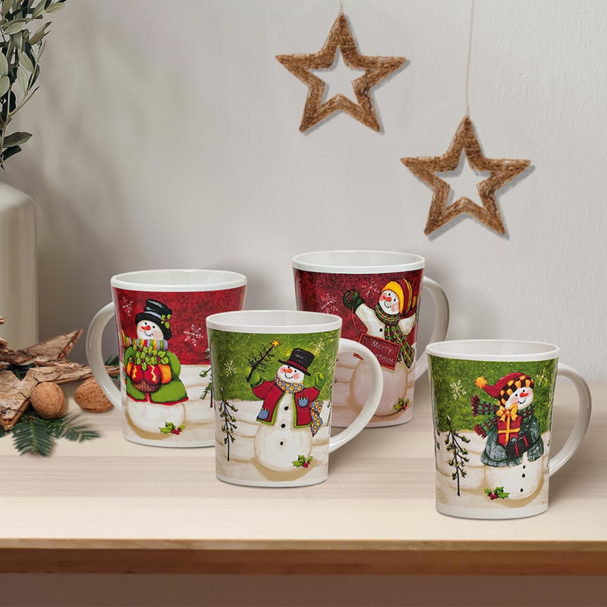 Vnon Porcelnov Set - Sada Hrnk Snhulci Retro
