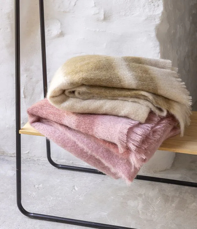 Luxusn� Moh�rov� Pl�d - Deka - Ka�tanov� Kr�m a R��ov� V�no