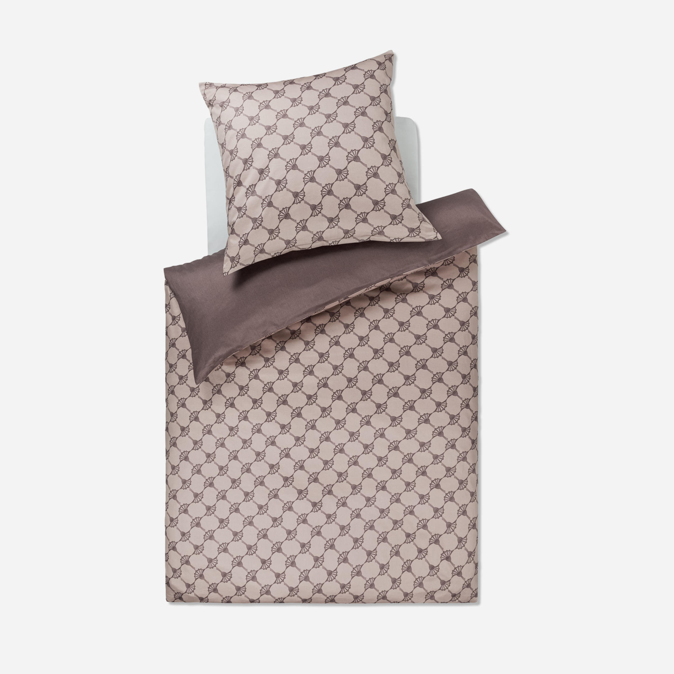 Luxusn Povleen - JOOP! - Chrpa Double - Taupe - Mako Satn