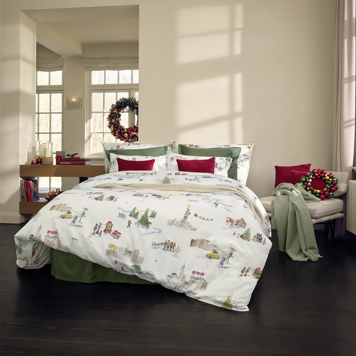 Luxusn Povleen - Schlossberg - Santa v NY - Swiss Premium Mako Satn