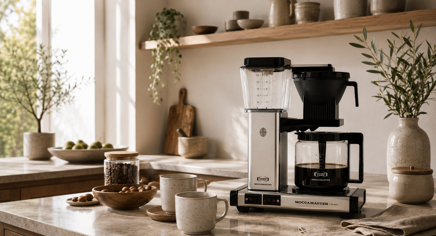Moccamaster KBG Select v modern� skandin�vsk� kuchyni