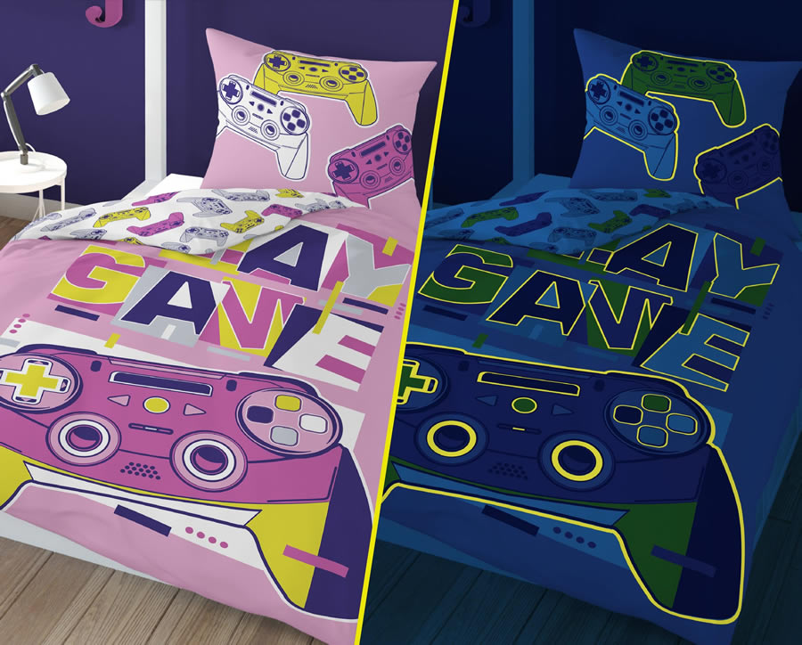 Sv�t�c� Povle�en� ve Tm� - D�tsk� Povle�en� - Teenager - Playstation - Pink - Bavlna