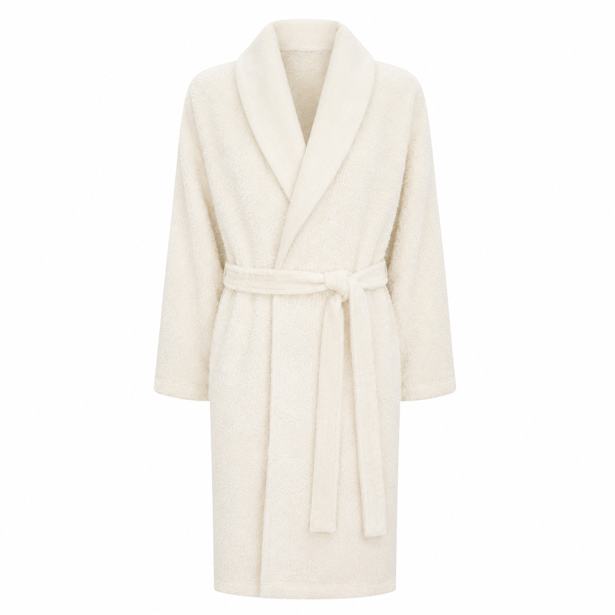 Luxusn� �upan se ��lov�m L�mcem - Premium Frot� - Bavlna - UNISEX - Ivory