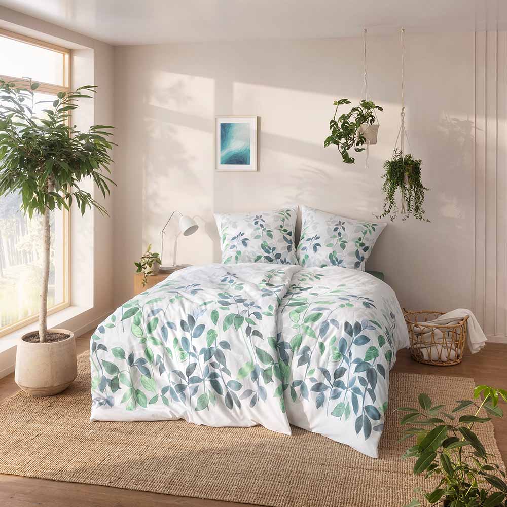 Luxusn� Povle�en� - Jamiro Modr� Jedle BIO - Estella - Premium Mako Sat�n