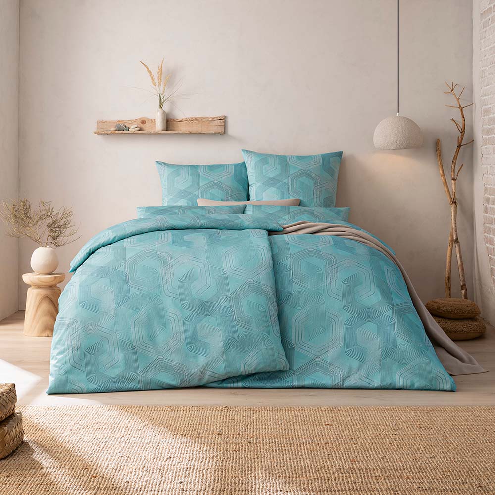 Luxusn� Povle�en� - Sereno Azurov� - Estella - Premium Mako Sat�n