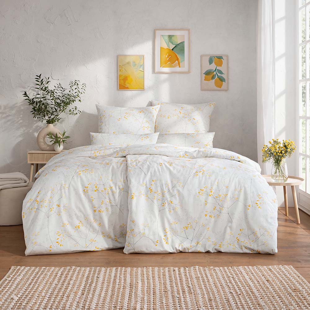 Luxusn� Povle�en� - Svenja �lut� - Estella - Premium Mako Sat�n