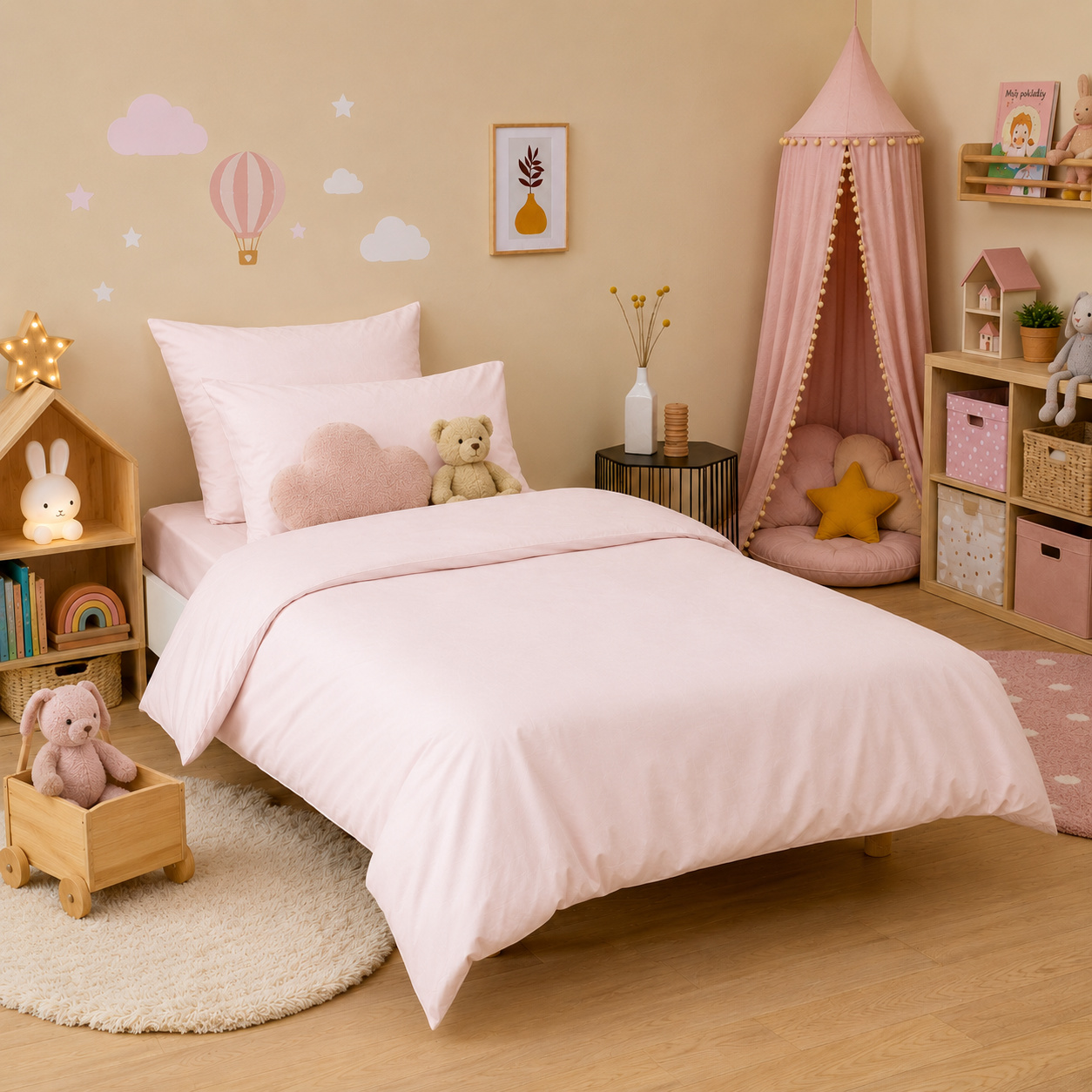 Luxusn� Povle�en� D�tsk� Christian Fischbacher - Soft Pink - UNI Swiss Sat�n Luxury