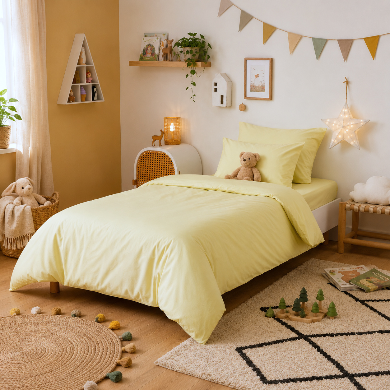 Luxusn� Povle�en� D�tsk� Christian Fischbacher - Lemon Sorbet - UNI Swiss Sat�n Luxury