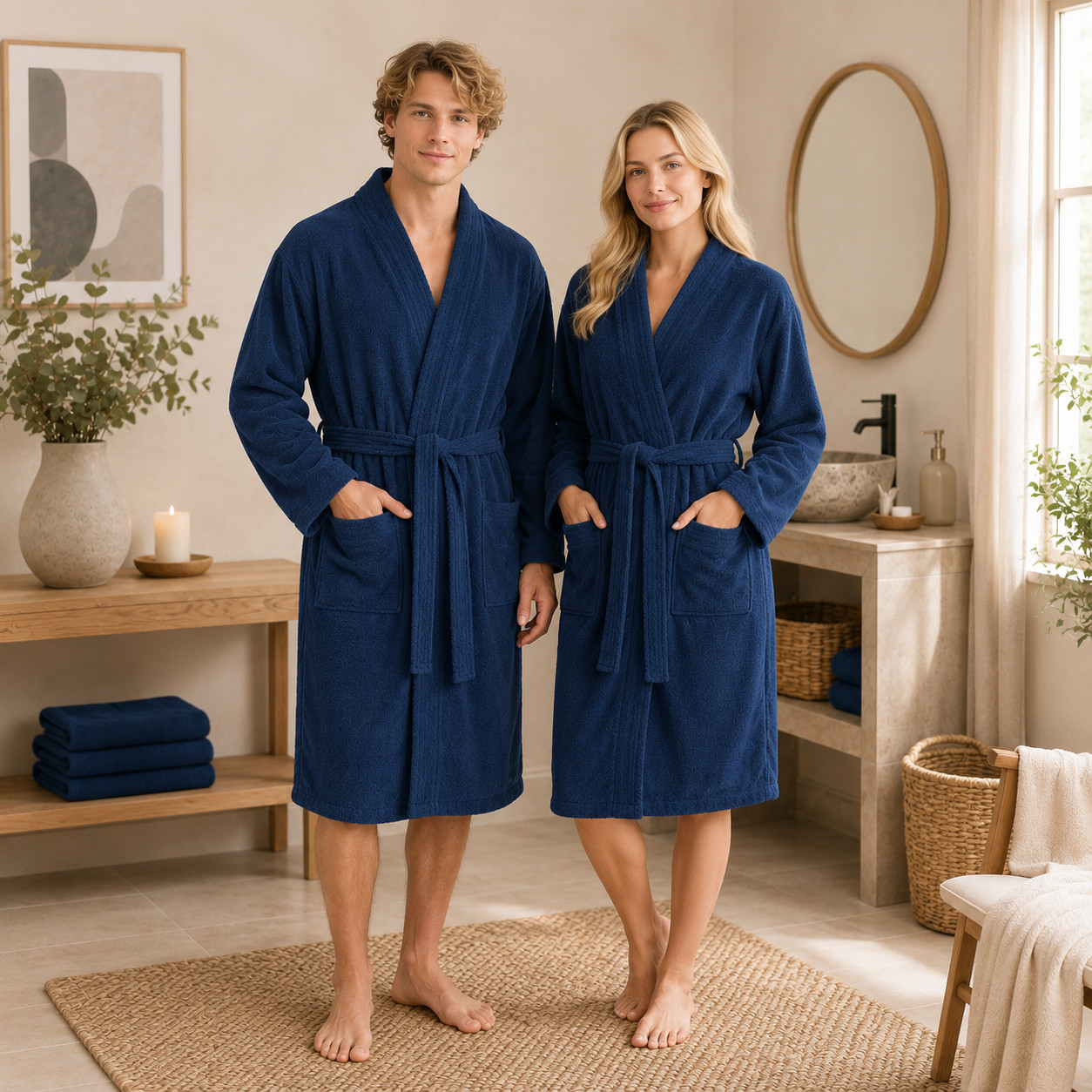 �upan UNISEX - Kimono - Tmav� Modr� Navy - UNI -  Tom Tailor
