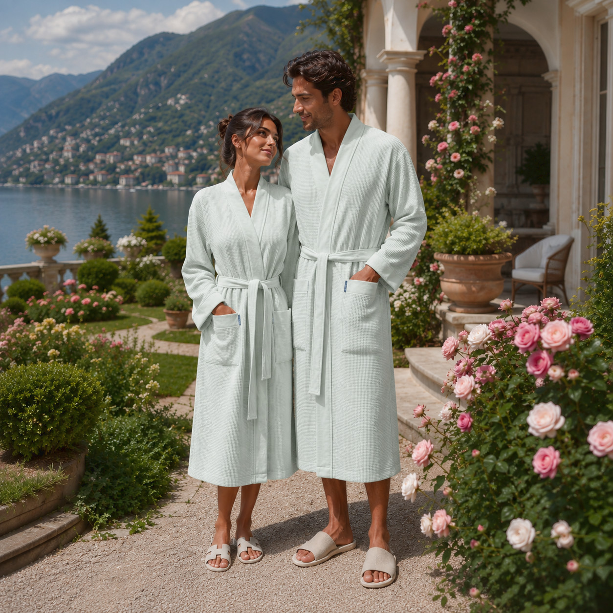 Wellness �upan Kimono Comfort - UNISEX - M�tov� - Bavlna - Waflov� Pik�