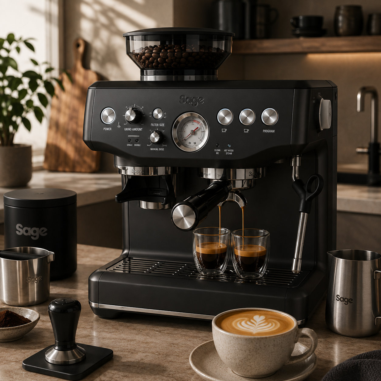 Sage The Barista Express Impress - Black Truffle