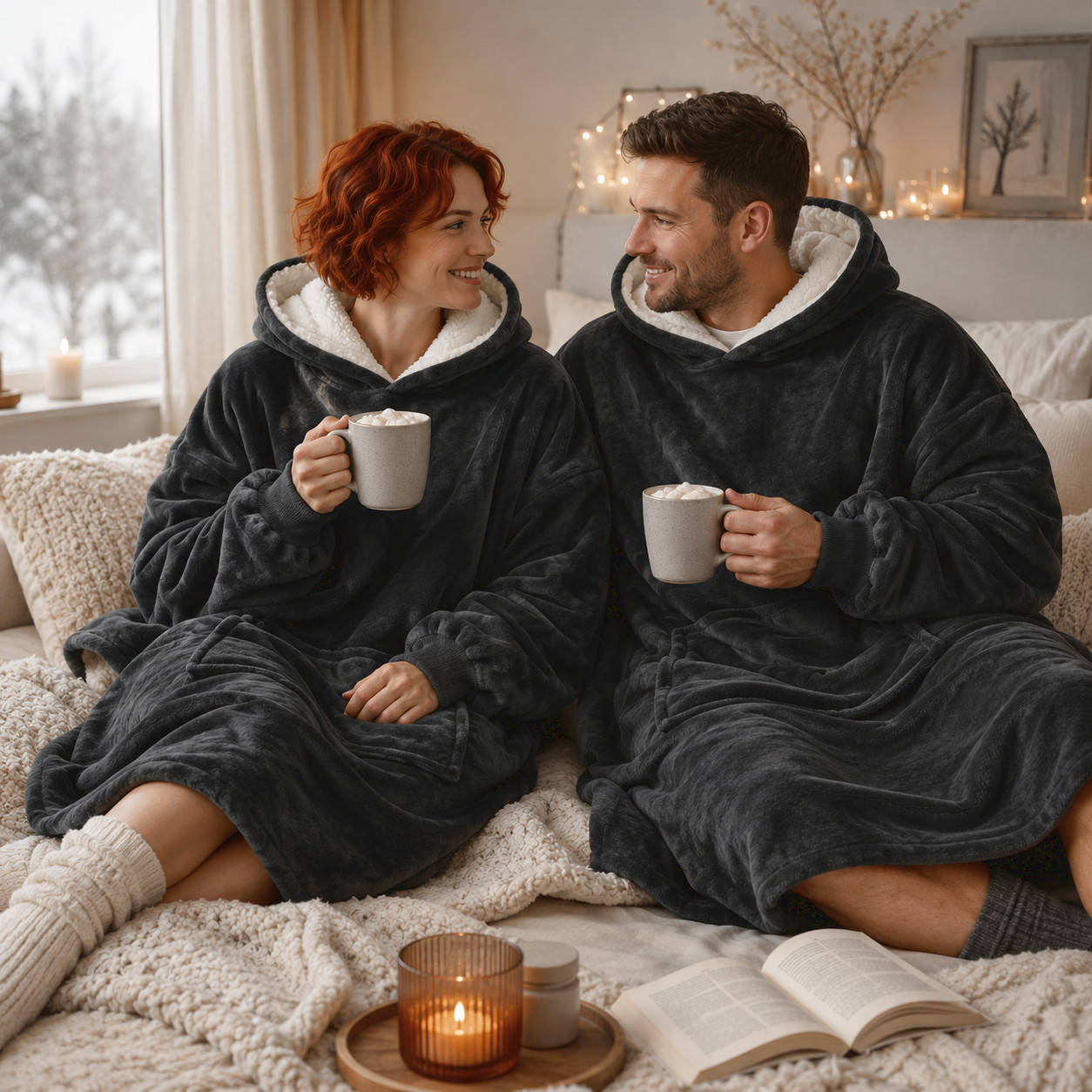 TeddyFl�s Pon�o - UNISEX - Poncho - Zimn� Chill - �ern�
